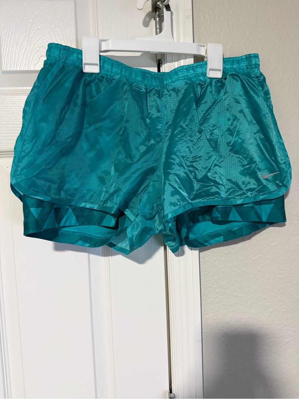 Nike Teal Athletic Layered Running Shorts - Women's